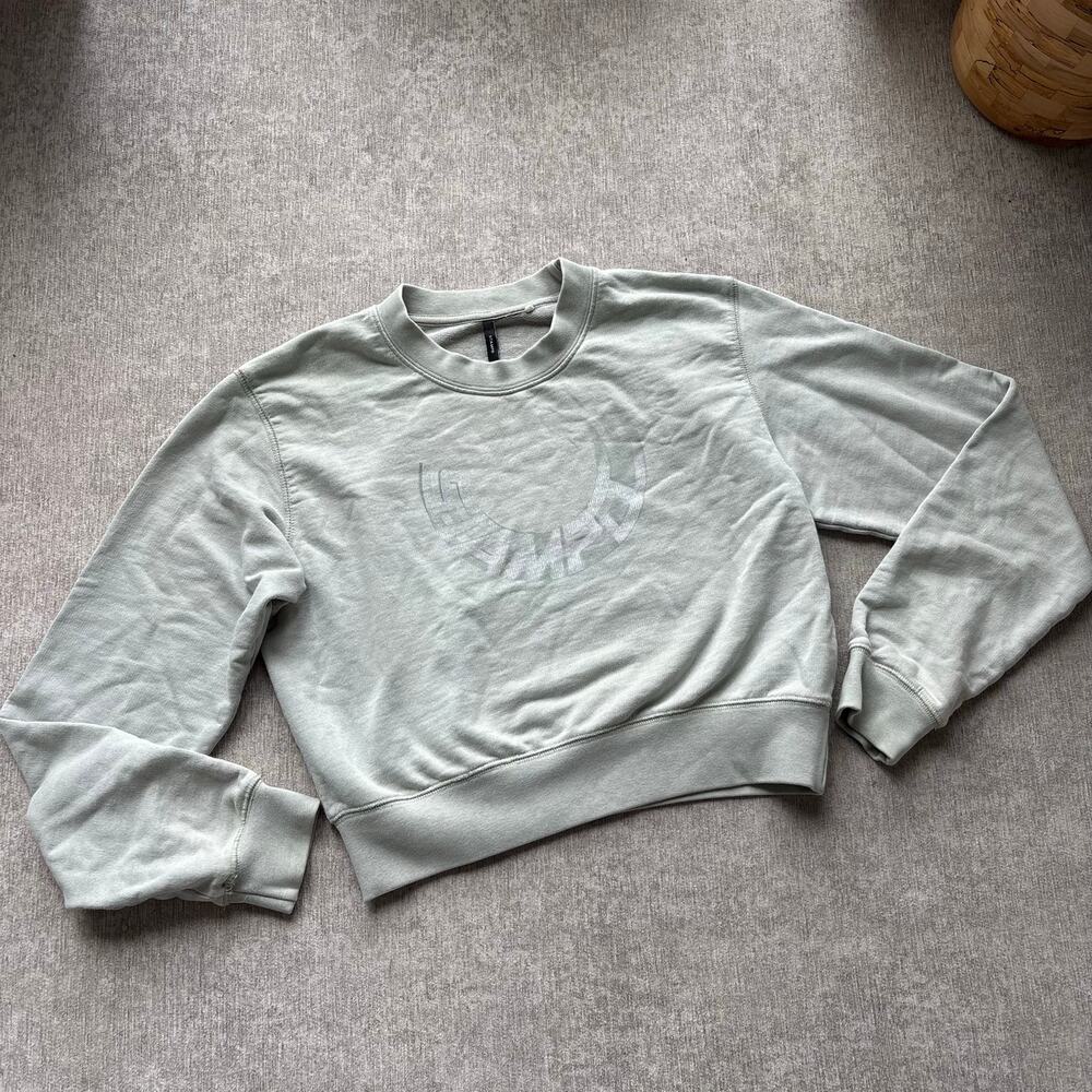 Stampd Green Cropped Logo Sweater